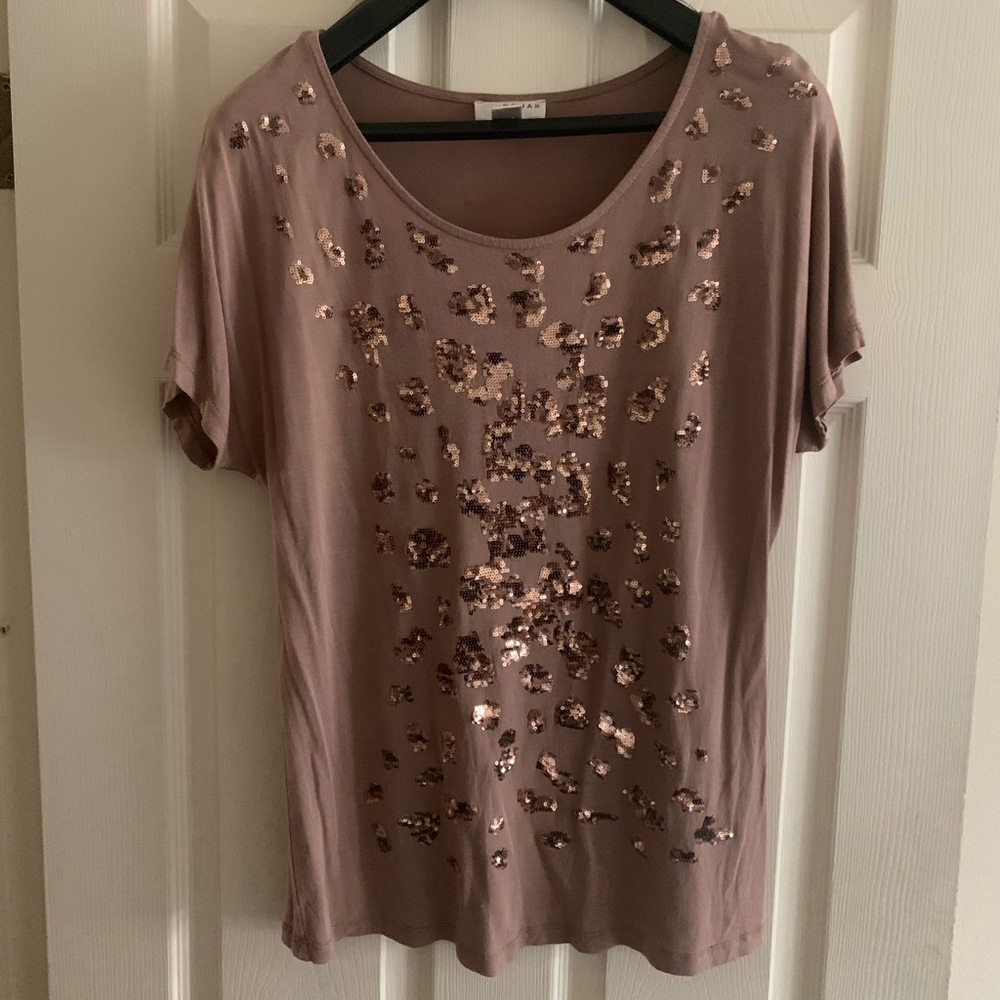 Leopard Sequin shirt